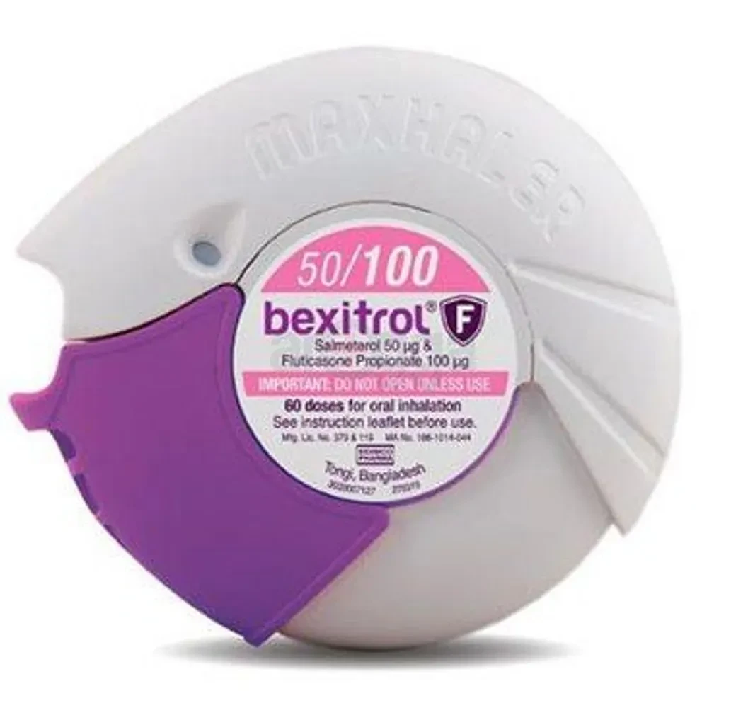 Inhaler Bexitrol F Multidose Dry Powder (50mcg+100mcg) (60 dose maxhaler)
